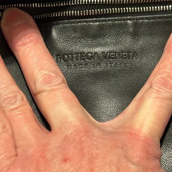 Authentic Bottega, Venetta, black, lambskin, leather Maxi Jodi intrecciato - Picture 8 of 14